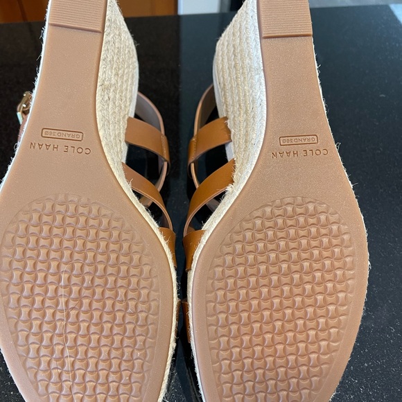 New Cole Haan Crystal Wedge Sandals - Picture 5 of 7